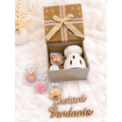 COFFRET CADEAU VELOURS BEIGE