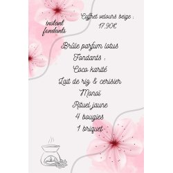 COFFRET CADEAU VELOURS BEIGE